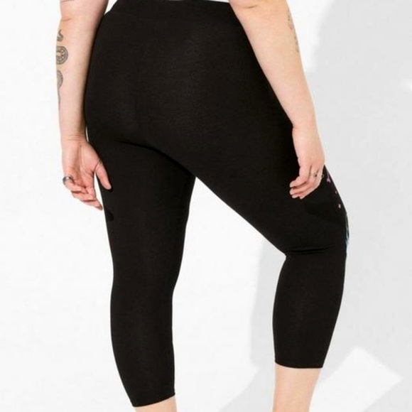 ❤️NWT VINTAGE TORRID LEGGING NIGHTMARE BEFORE CHRISTMAS OOGIE BOOGIE HALLOWEEN - Picture 4 of 15